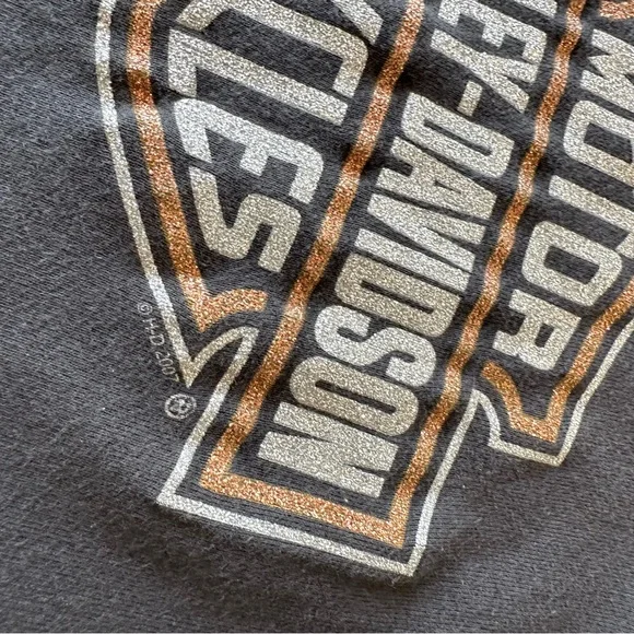 Harley Davidson Womens Tank Top Y2K Weiblers Davenport Iowa Glitter Logo Size M - Picture 8 of 16